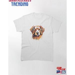 Adorable Fluffy And Cute Dog Classic Tshirt